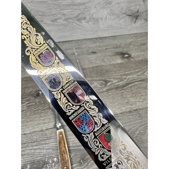 Solingen Germany Stainless Stag Antler Handle Carving Knife Serving Fork~3 Pc - Picture 6 of 9